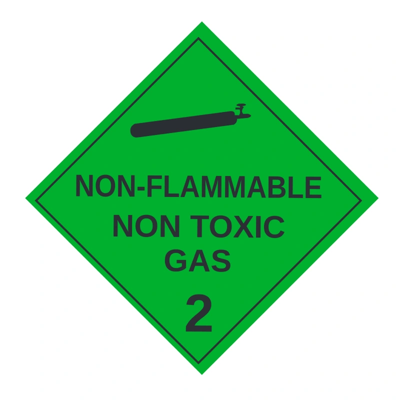 Class 2.2 Non Flammable Non Toxic Gas