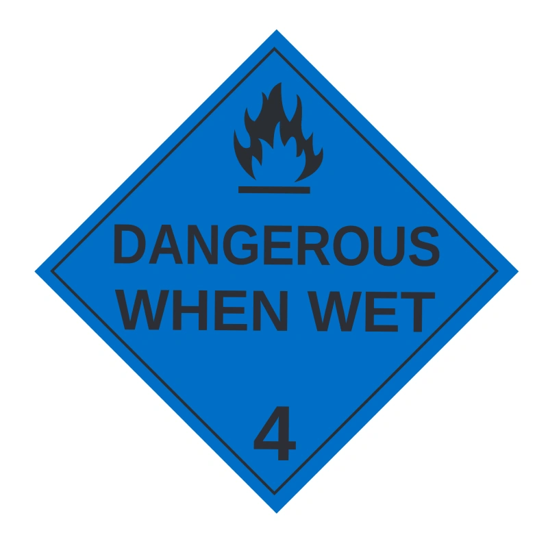 Class 4.3 Dangerous When Wet